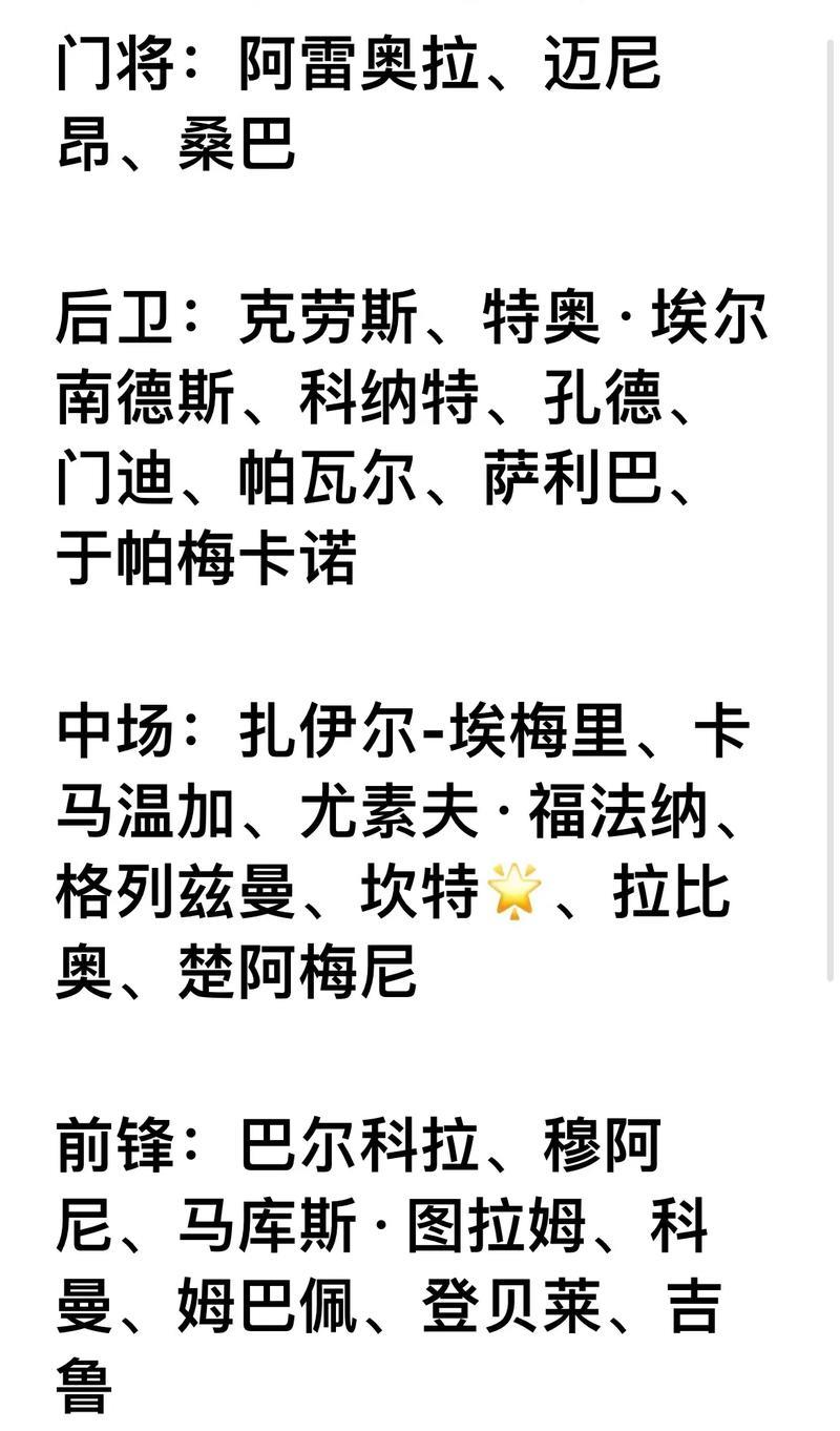法国队欧国联半决赛大名单出炉 姆巴佩登贝莱领衔 法国队欧国联半决赛大名单出炉 姆巴佩登贝莱领衔